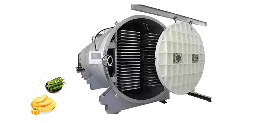 Fruit and vegetable freezing dryer machine